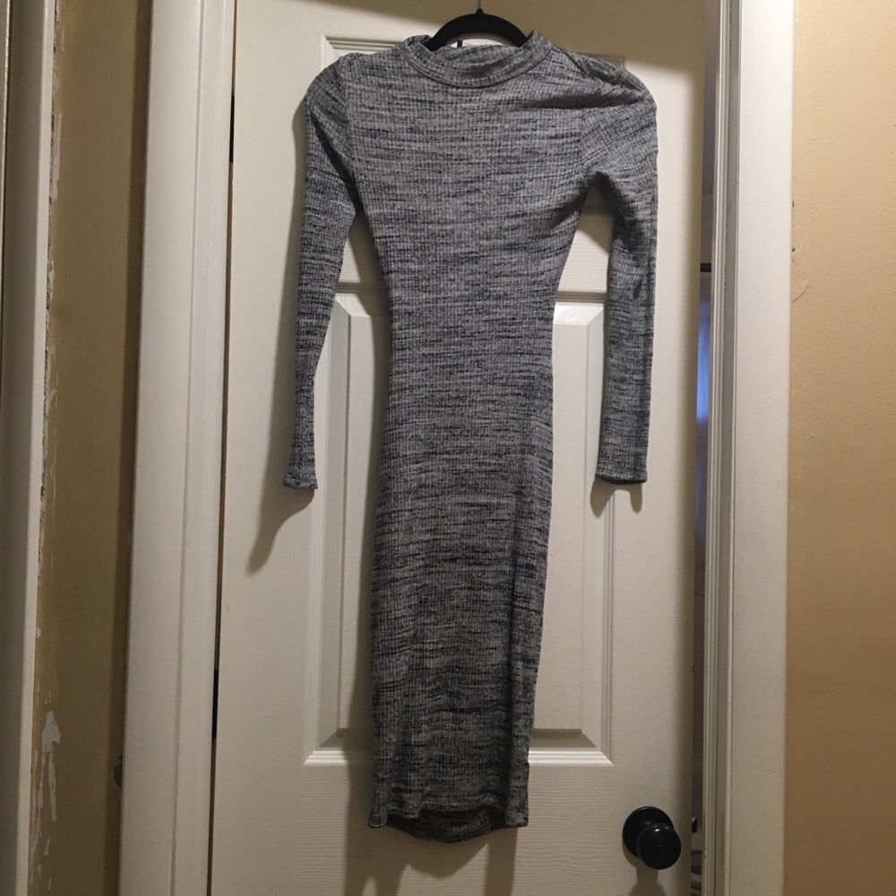Grey long sleeve Dress